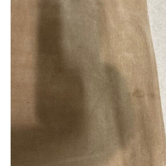 BOSTON PROPER Tan Suede Leather Panel Midi Skirt Boho Chic Boho Cottage Size 14 - Picture 5 of 16